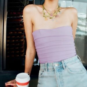 ZARA Bustier Crop Top